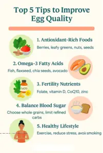 “Top 5 natural tips to improve egg quality and support AMH levels”