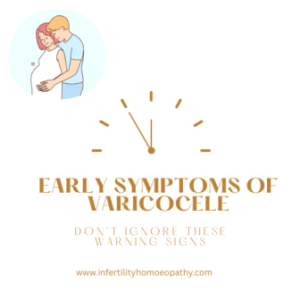 Early symptoms of varicocele