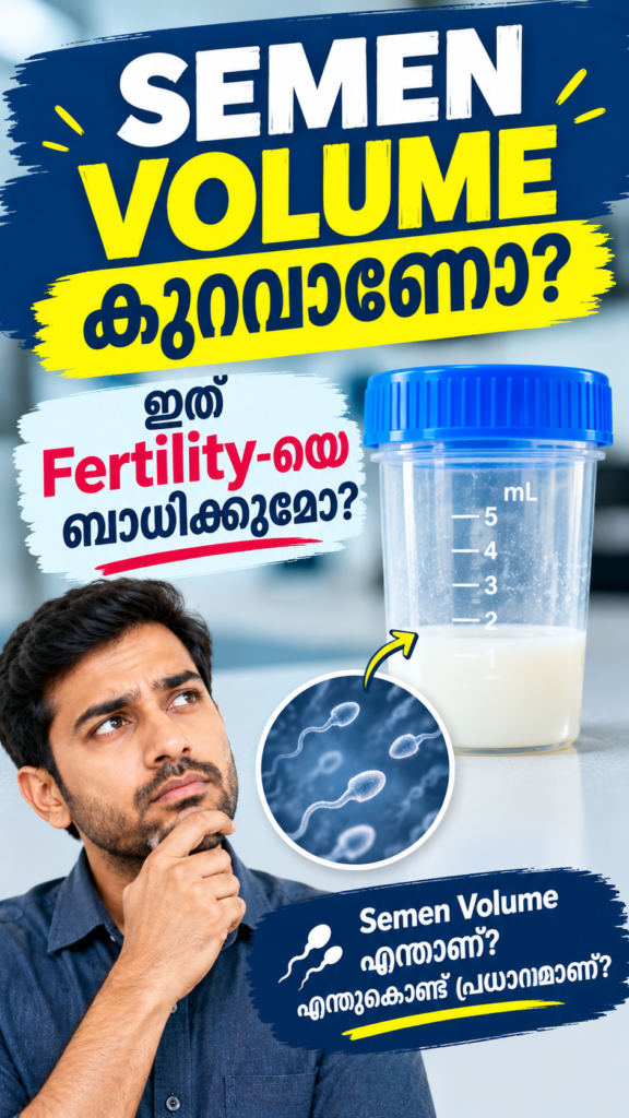 സെമന്റെ അളവ് കുറയുന്നതും കൂടുന്നതും ഫെർട്ടിലിറ്റിയെ എങ്ങനെ ബാധിക്കുമെന്ന് നോക്കാം