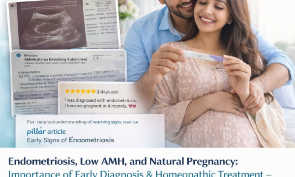Endometriosis low AMH pregnancy success with homeopathy